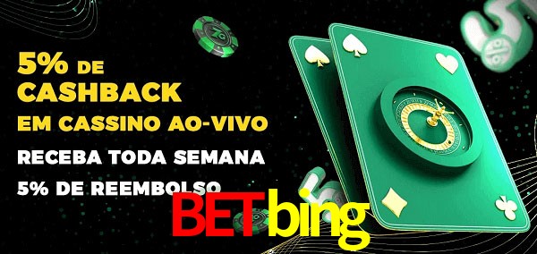 Promoções do cassino ao Vivo betbing